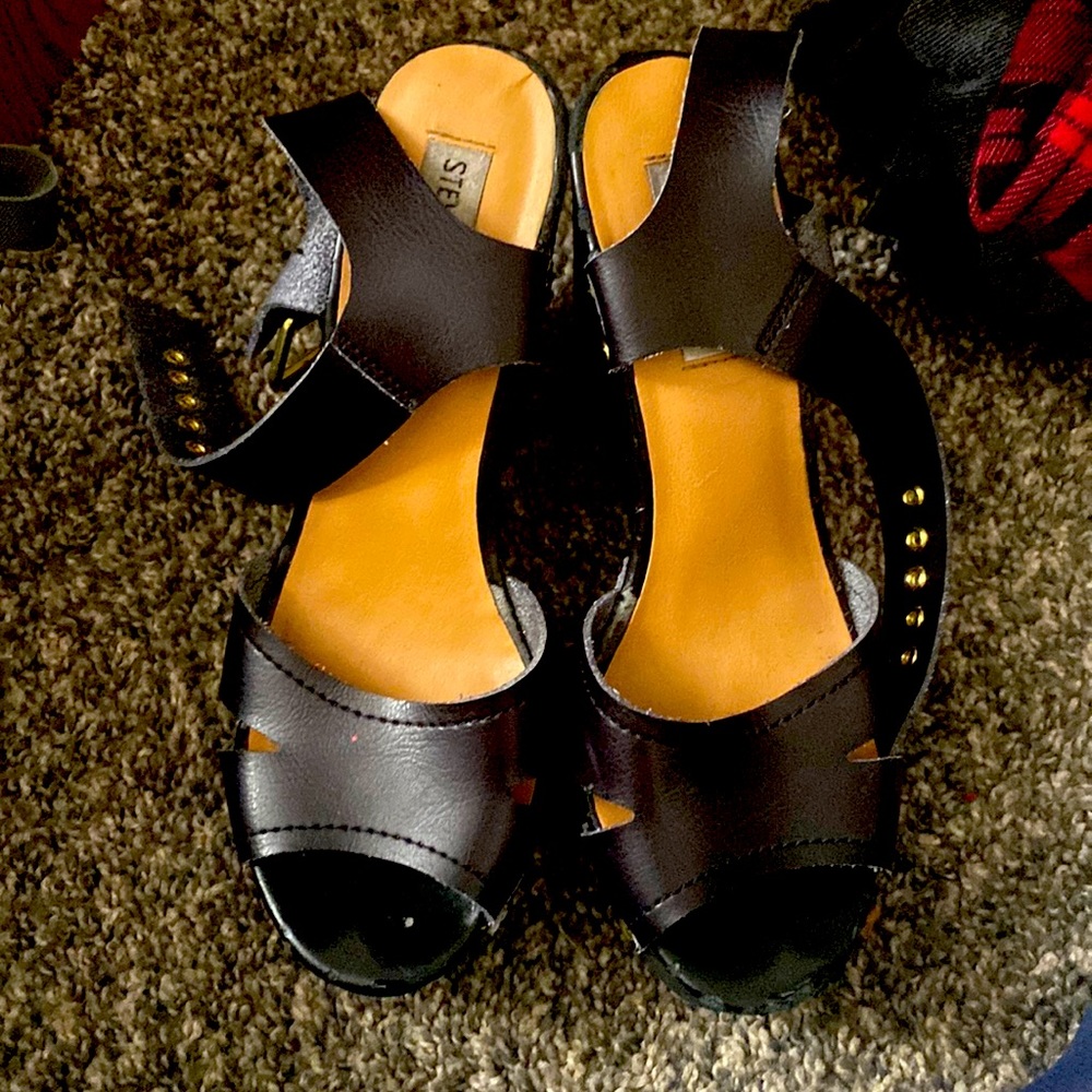 Black Steve Madden Wedges